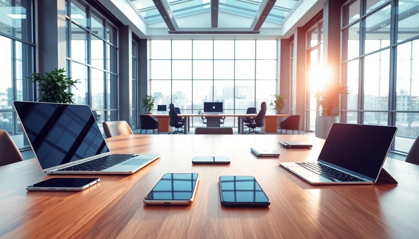 Technik Tipps für moderne Technologien in einem inspirierenden Bürodesign.