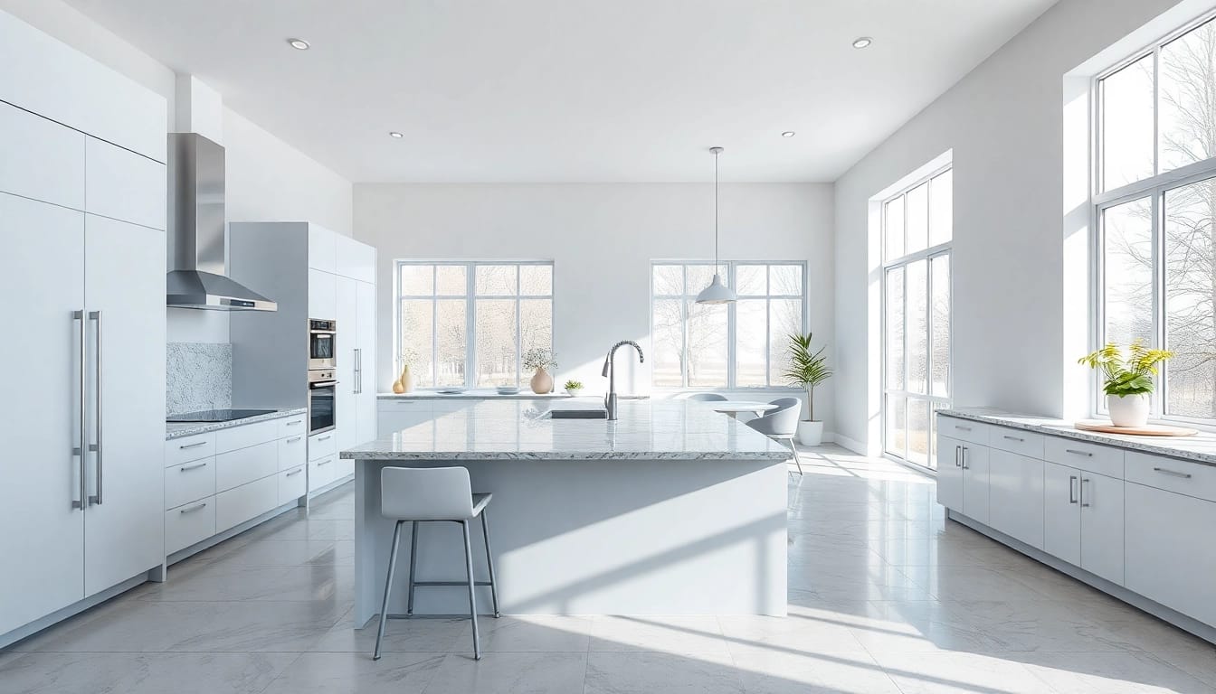 Revamped kitchen remodeling with modern features and bright natural light.