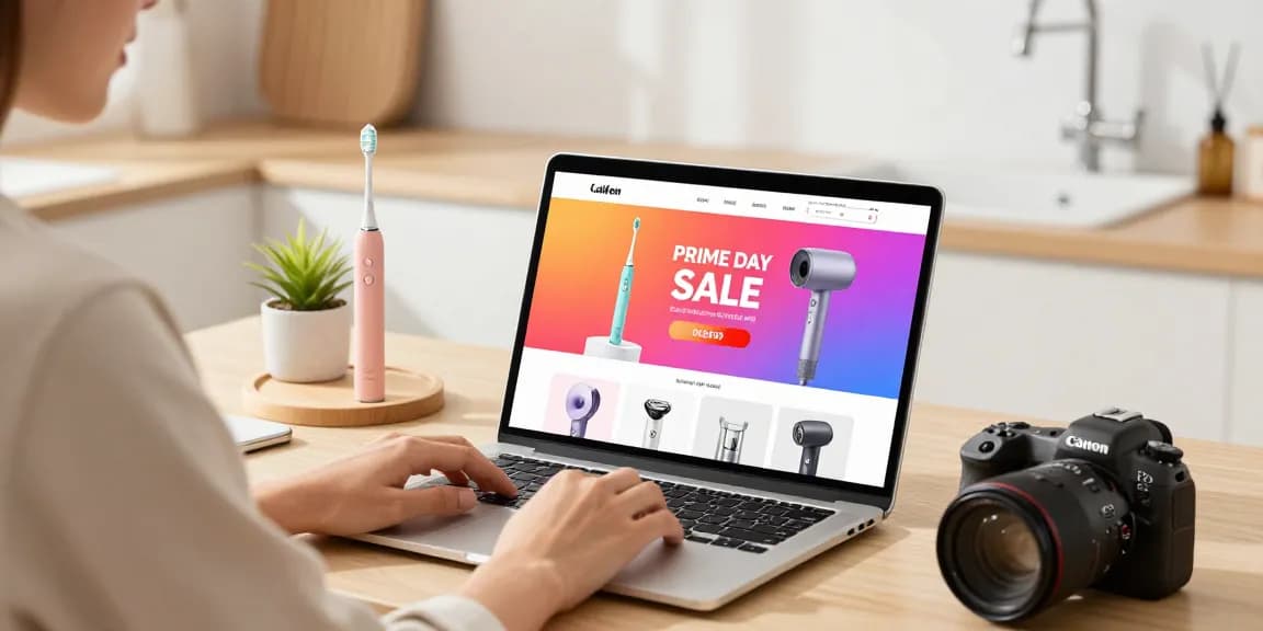 Erleben Sie den Prime Day Sale mit Laifen de und entdecken Sie elektrische Zahnbürsten und Haartrockner.