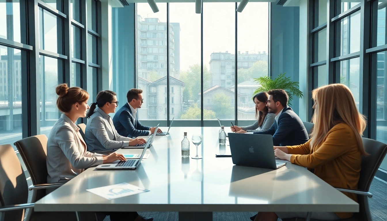 Professionelles Verkaufspersonal-Rekrutierungstreffen, das Strategien zur Personalvermittlung Vertrieb mit vielfältigen Teammitgliedern hervorhebt.