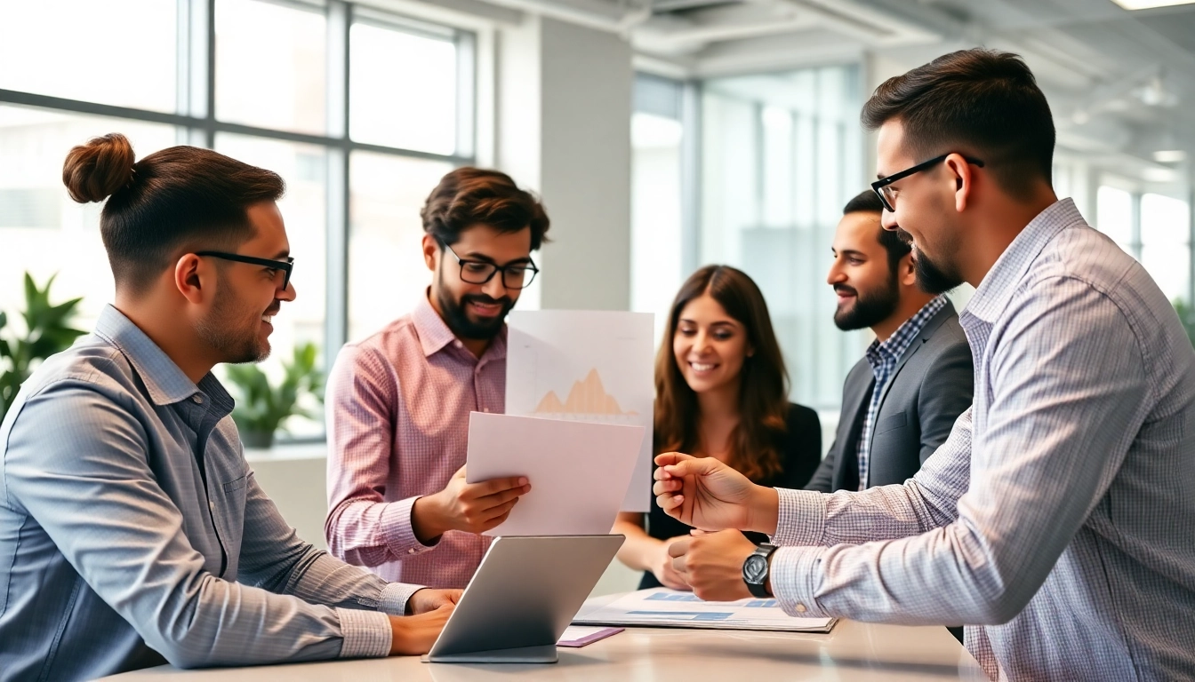 Enhance Arbeitsabläufe durch Prozessoptimierung in einem modernen Teammeeting mit digitalen Tools.