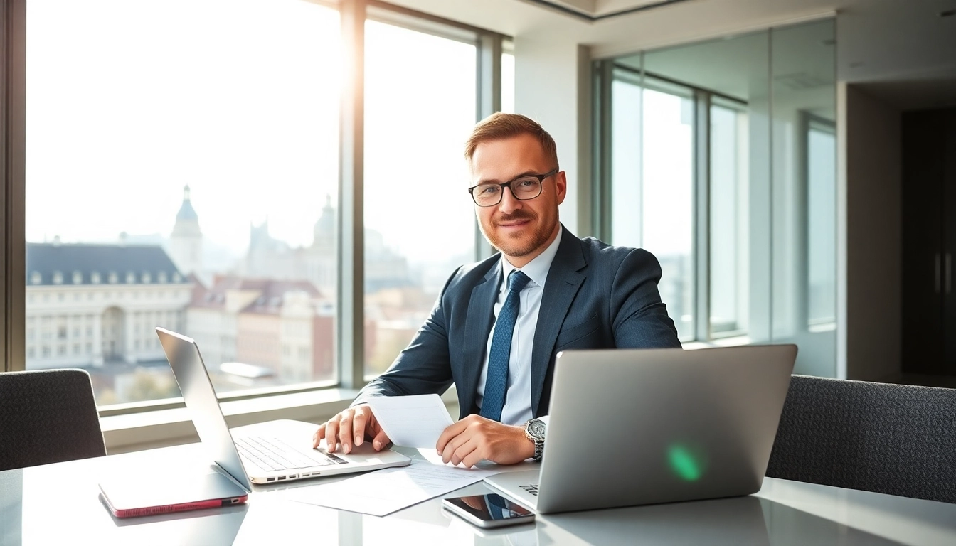 Rekrutierung durch einen Headhunter Nürnberg in einer modernen Büroszene.