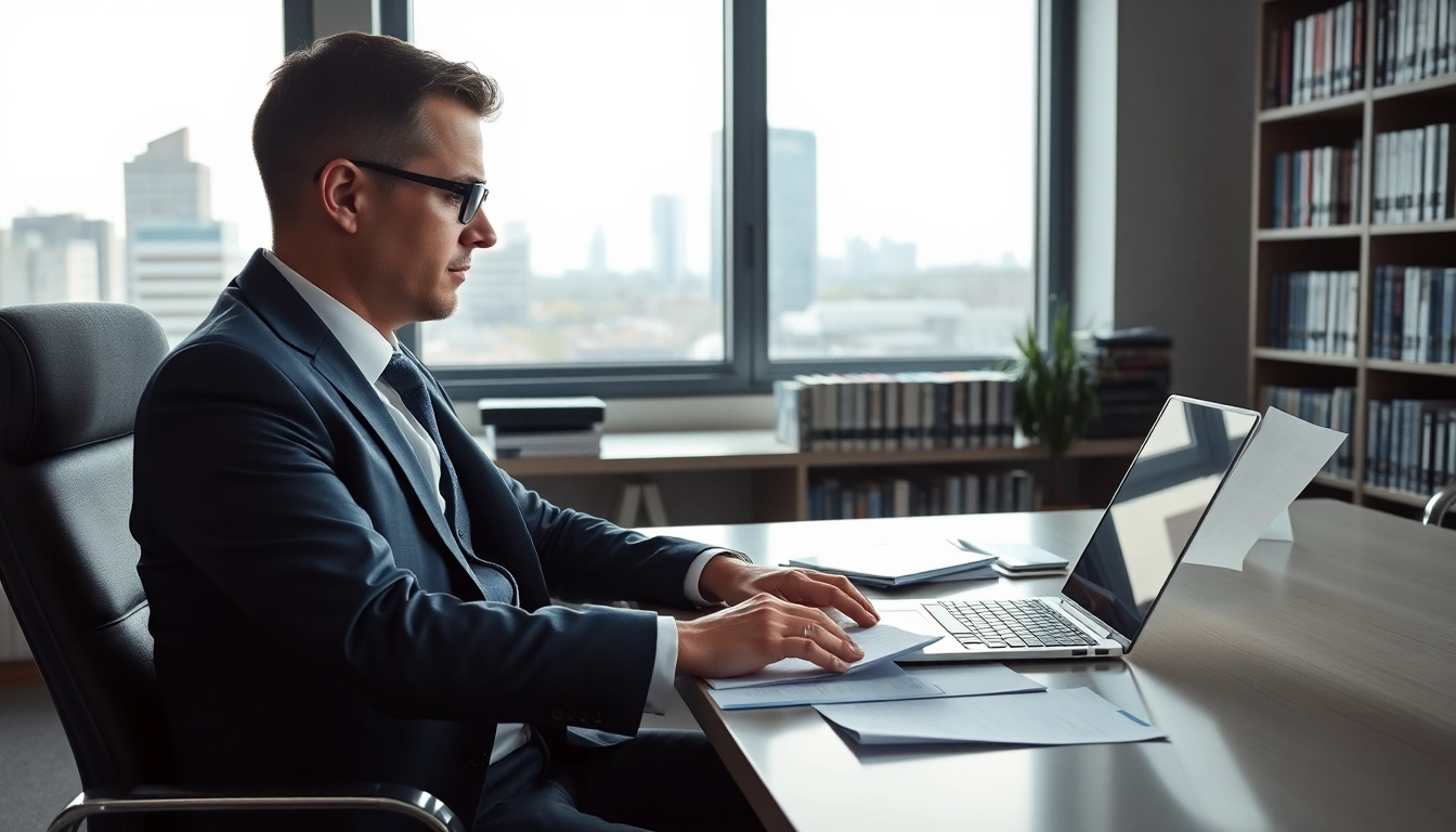 Headhunter Finance arbeitet in einem modernen Büro, um erstklassige Talente zu finden.