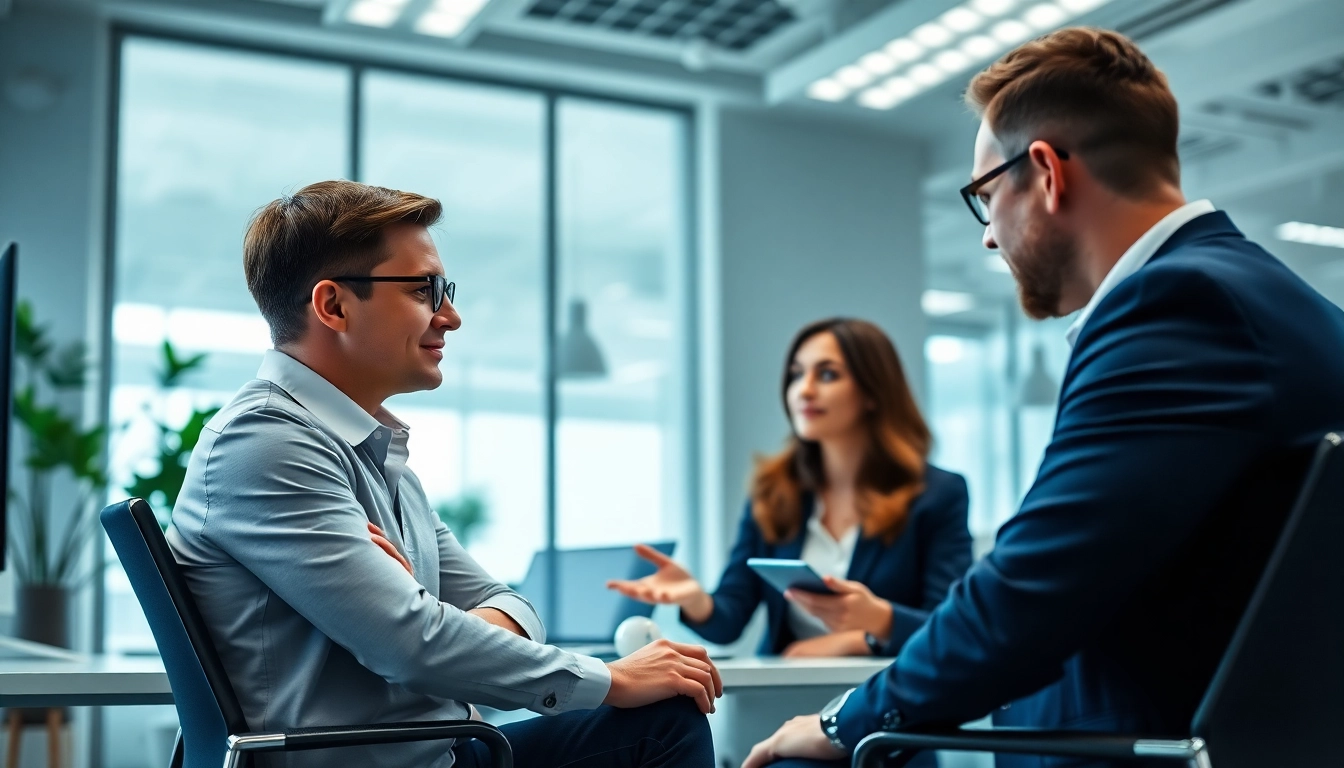 Headhunter IT engages candidates in a modern office environment to streamline recruitment.