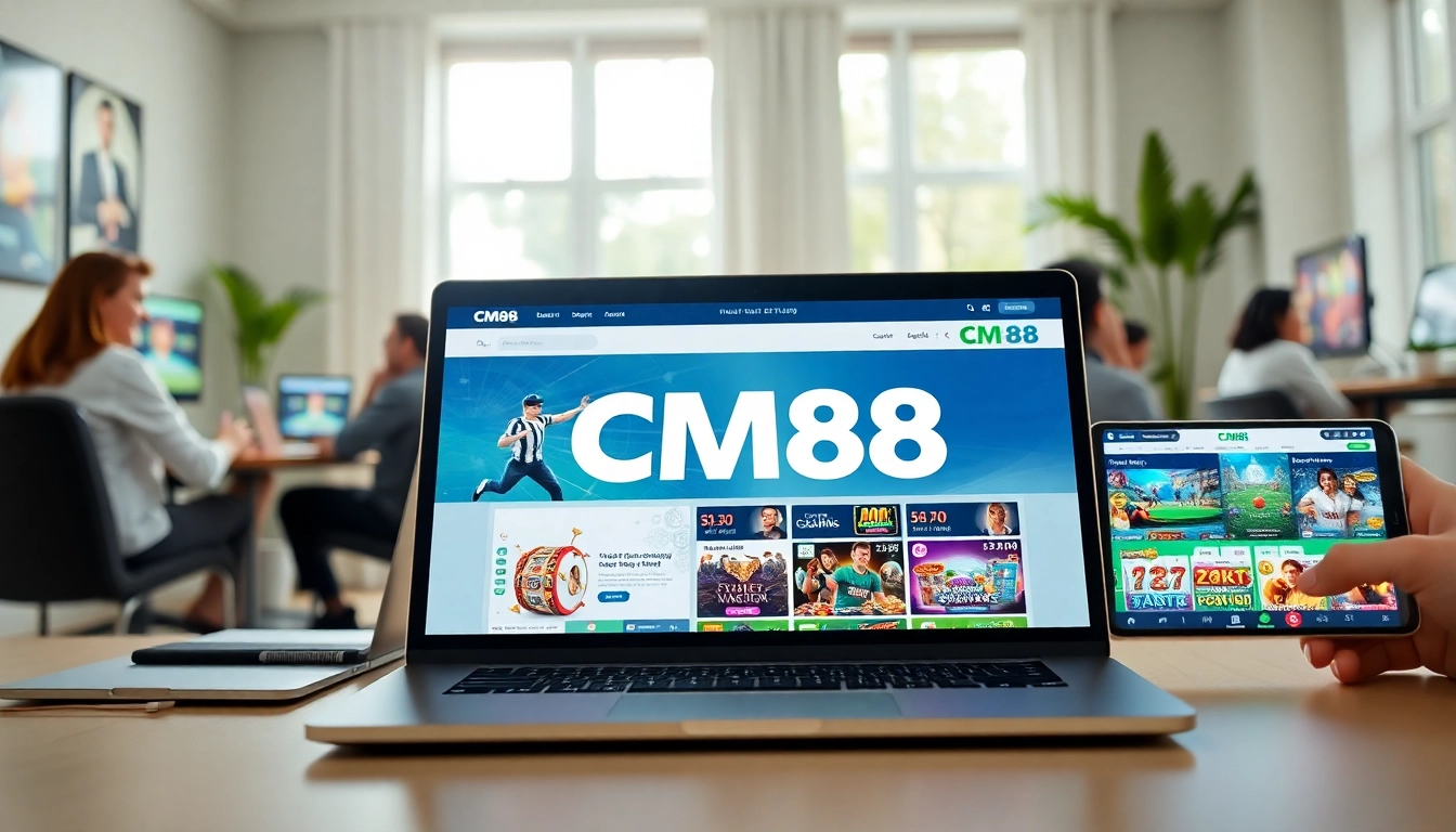 Engaged users experiencing CM88's innovative online betting platform on various devices.