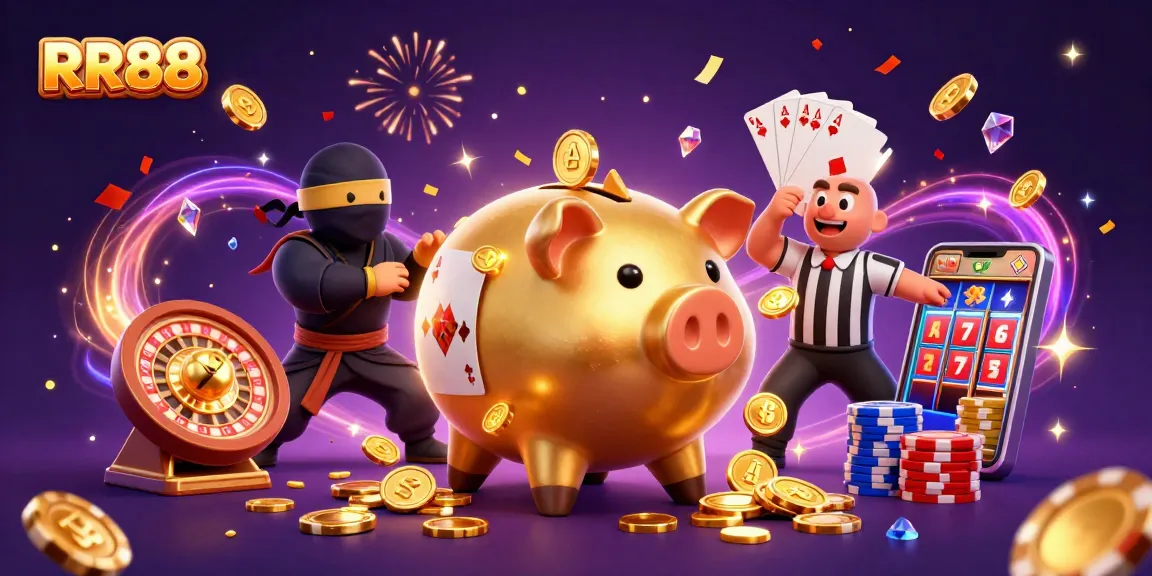 Experience thrilling gameplay at RR88 with dynamic characters and casino elements bursting with excitement.